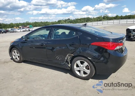 2013 Hyundai Elantra Gls from USA, damaged, VIN 5NPDH4AEXDH297671